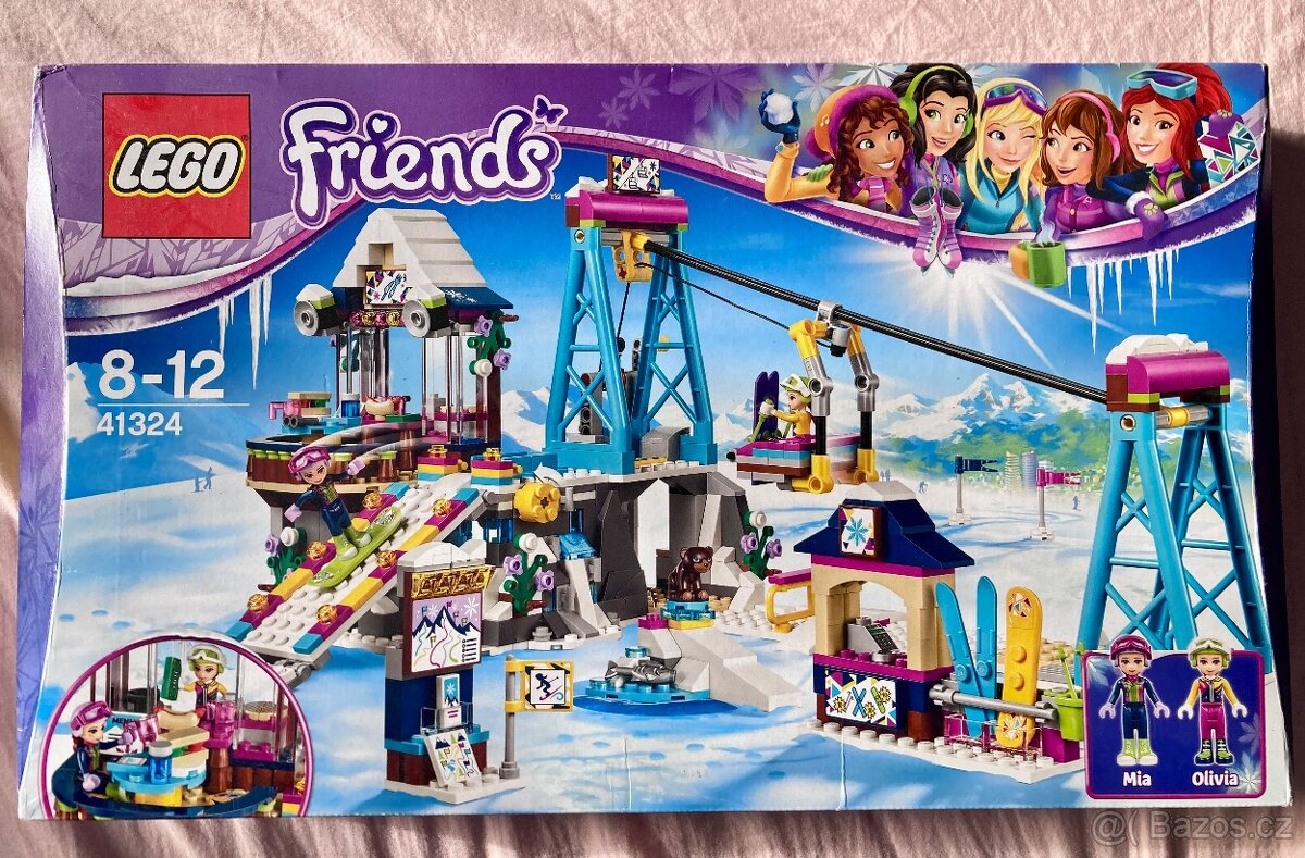 NOVÉ LEGO Friends 41324 Lyžařský vlek v zimním středisku