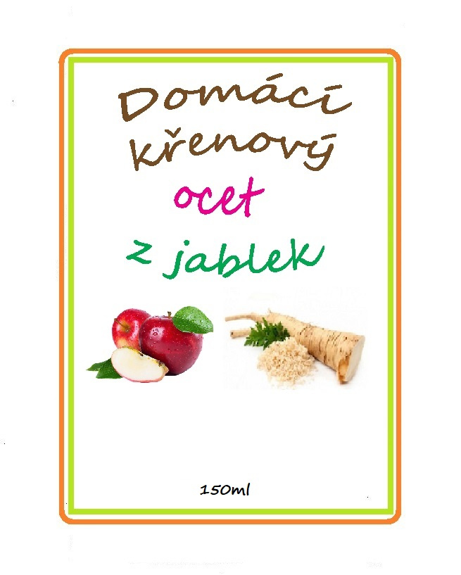 Domácí jablečný ocet s křenem