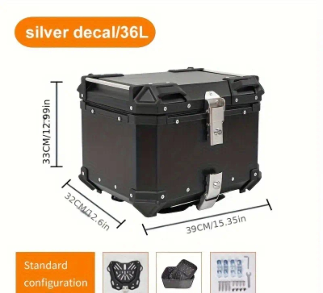 Hliníkový kufr na motorku