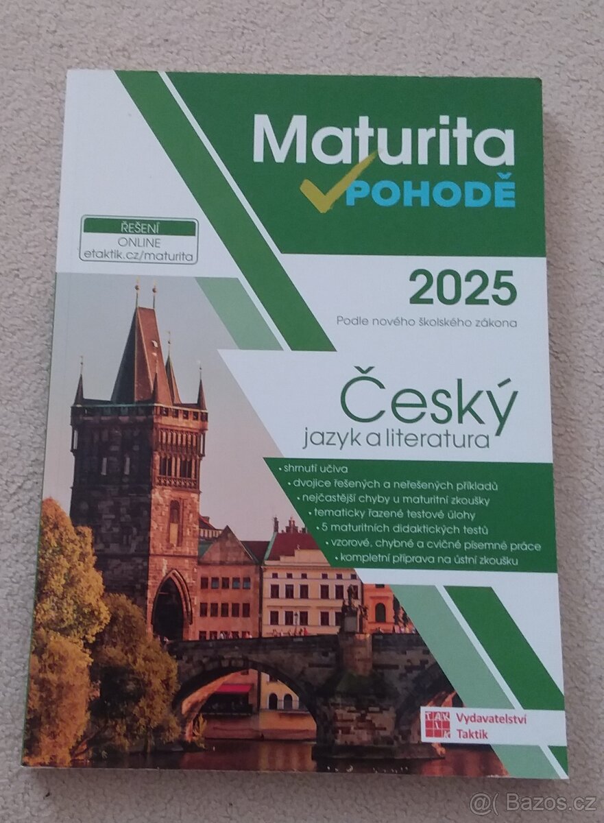 Český jazyk Maturita v pohodě 2025 Vydavatelství Taktik