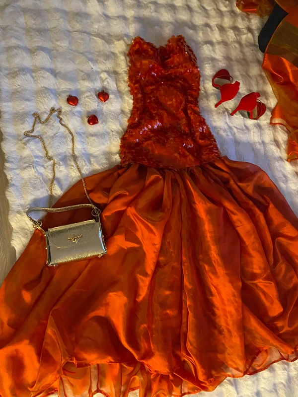 Maturitni plesove saty dlouhe cervene tanecni 38