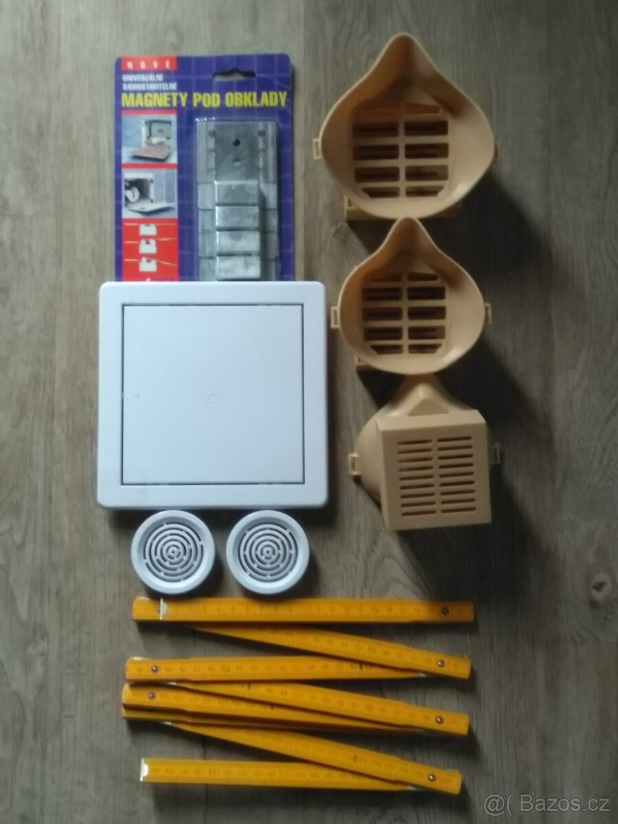 Metr, magnety, masky, průchodky, dvířka