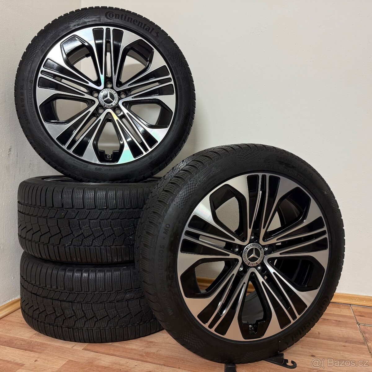 DVOUROZMĚRNÁ MERCEDES E W214 5x112 R19+ZIMNÍ PNEU 8/7mm+TPMS