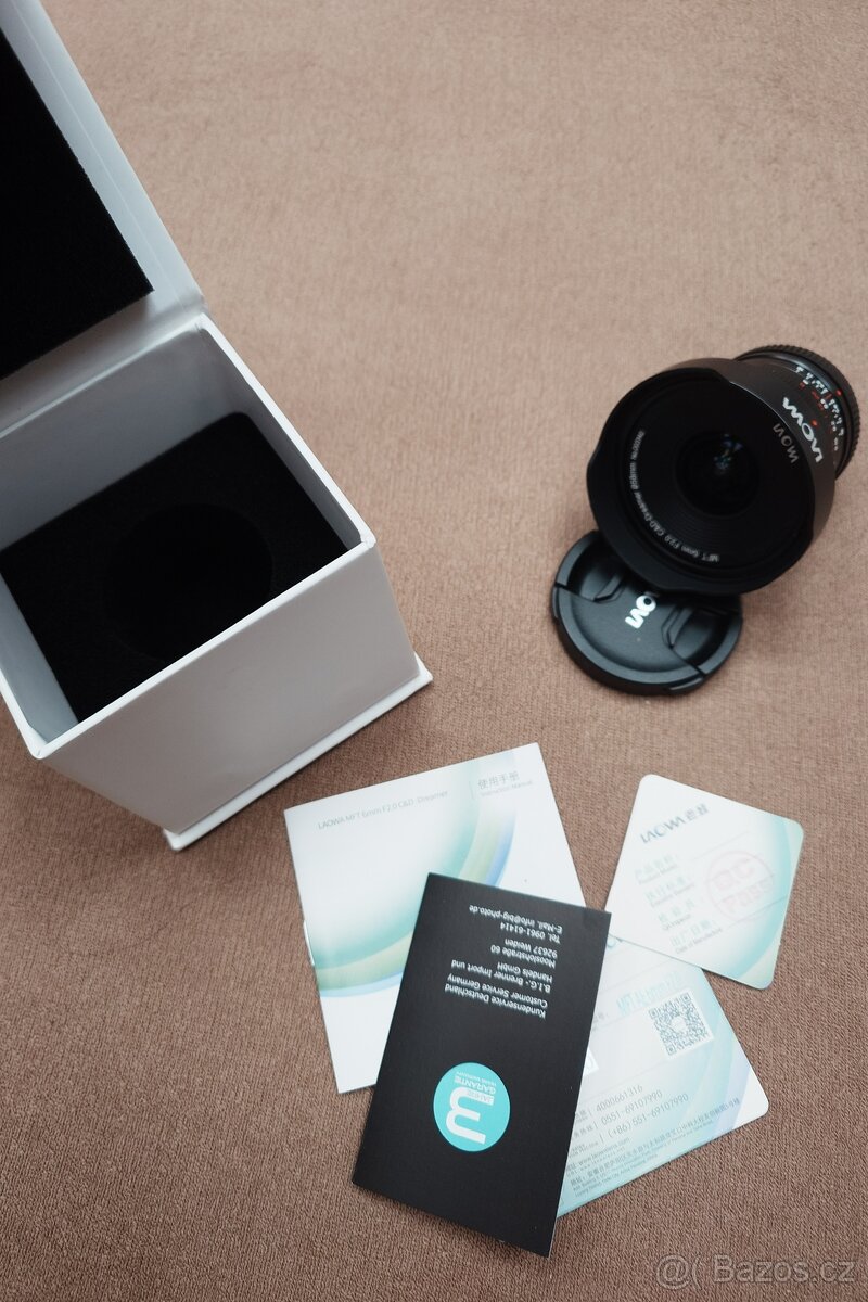 Prodám Laowa 6 mm f/2 Zero-D M4/3