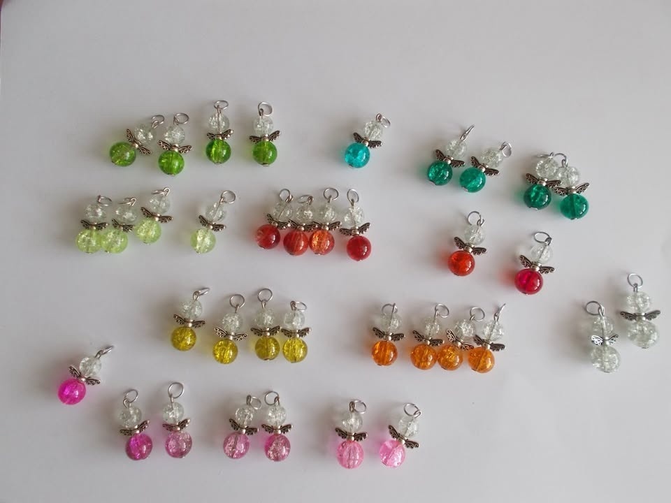 Přívěsek skleněný andělíček