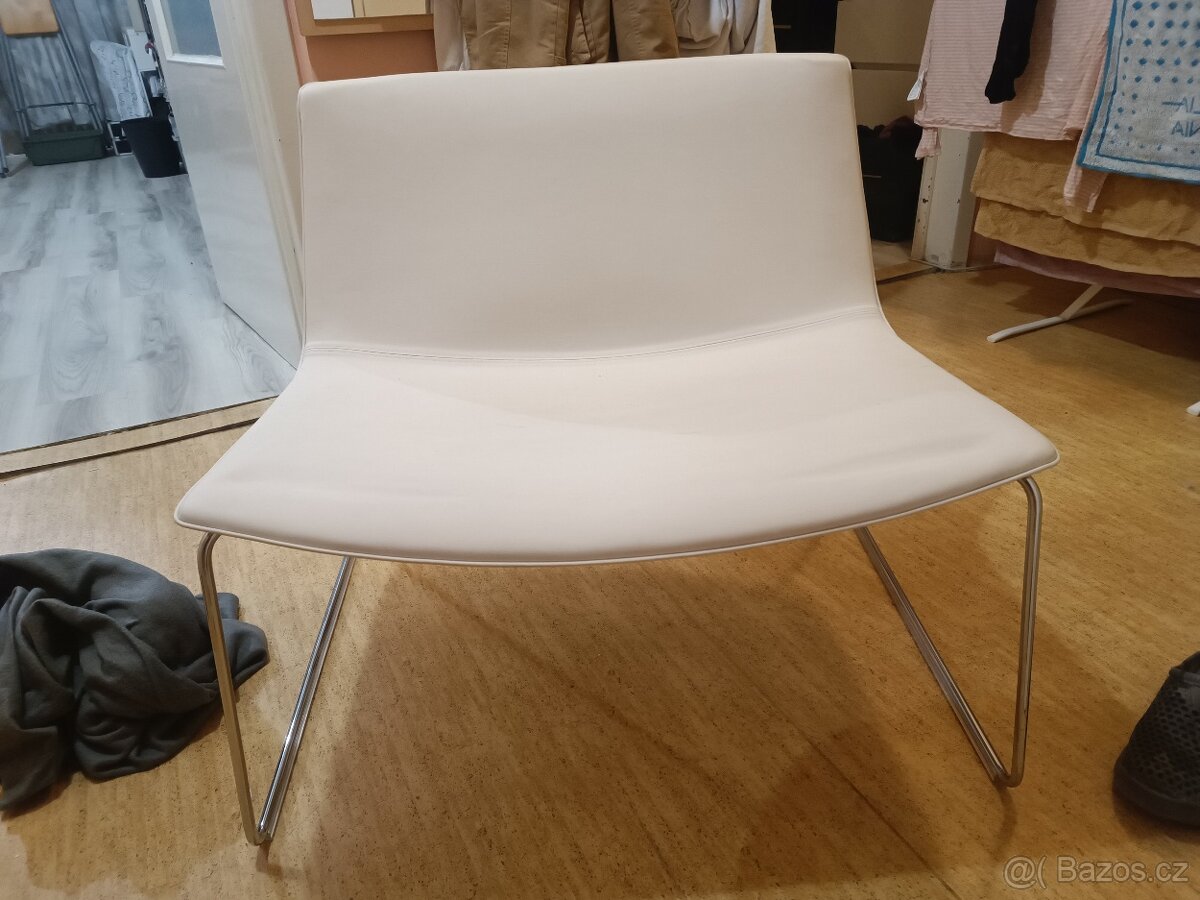 luxusní kožené křeslo/ židle/ lenoška 6ks