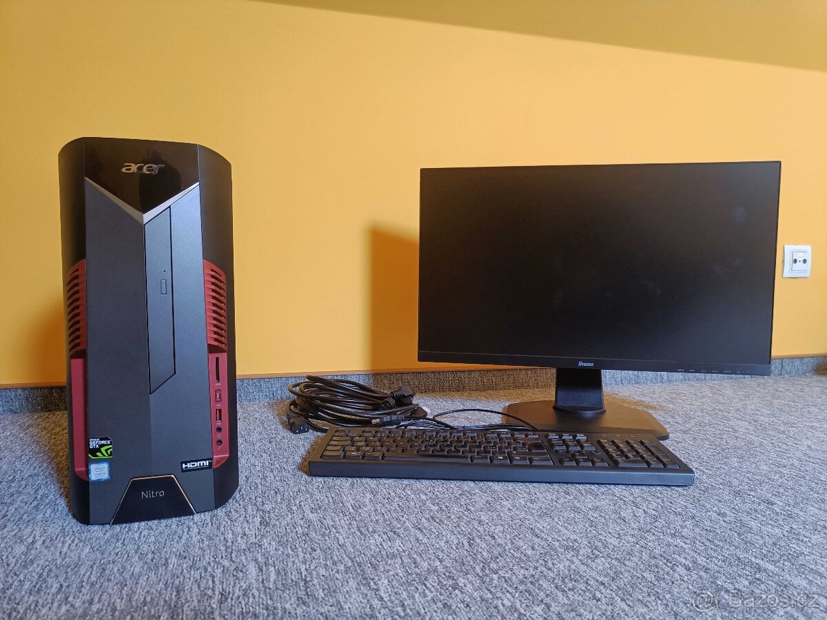 PC sestava ACER Nitro N50-600 + monitor IIYAMA 24.5"