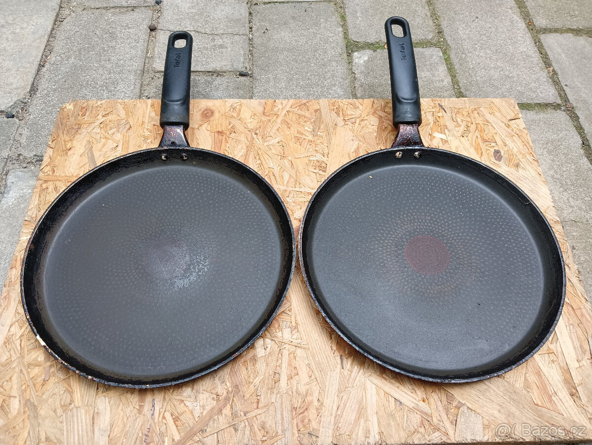 2x pánev Tefal na druhotné využití, cena za celek