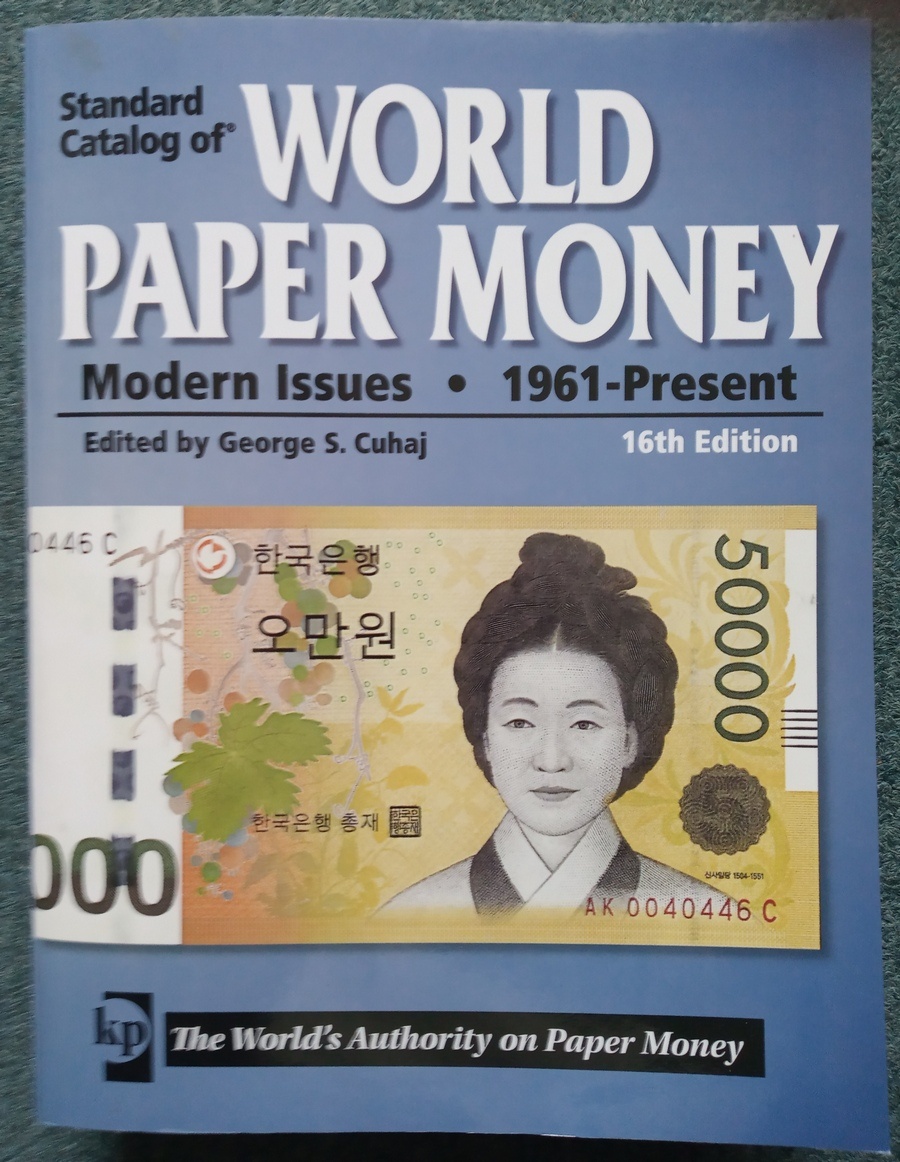 Katalog na bankovky z USA- celý svět od roku 1961- Cuhaj- 16