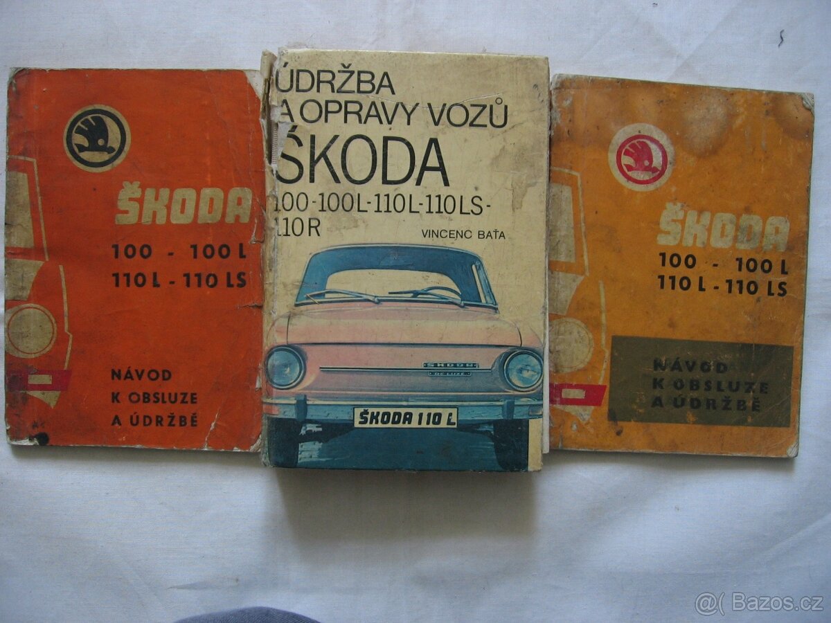 Škoda 100 110 110 R příručky - 3 ks