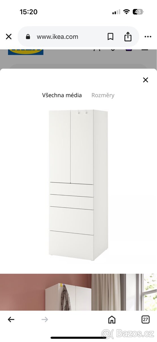 IKEA - dětské skříně