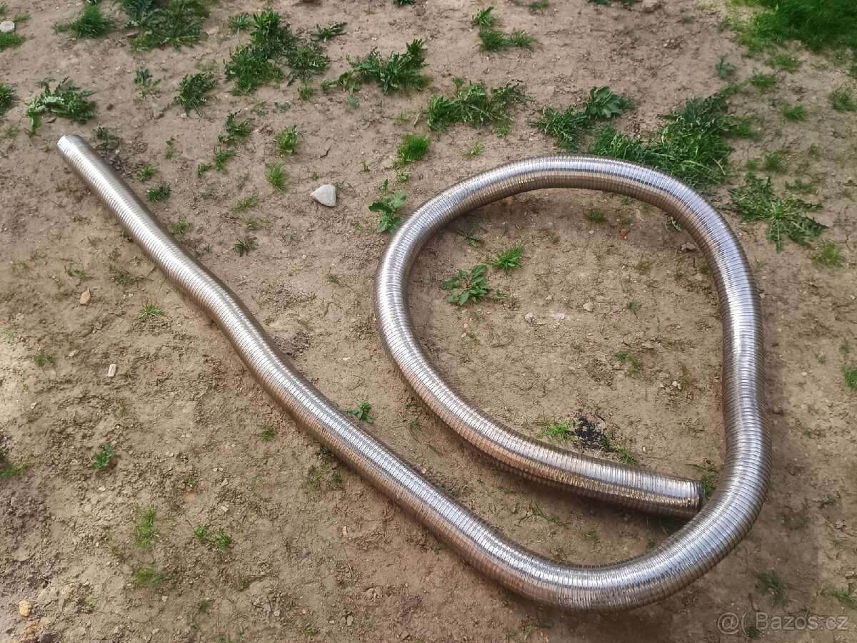 Nerezová komínová vložka flexi 140 mm, délka 8,5 m