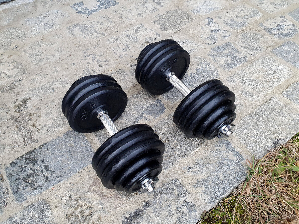 Jednoručky činky 2x40kg za 4990,-kč