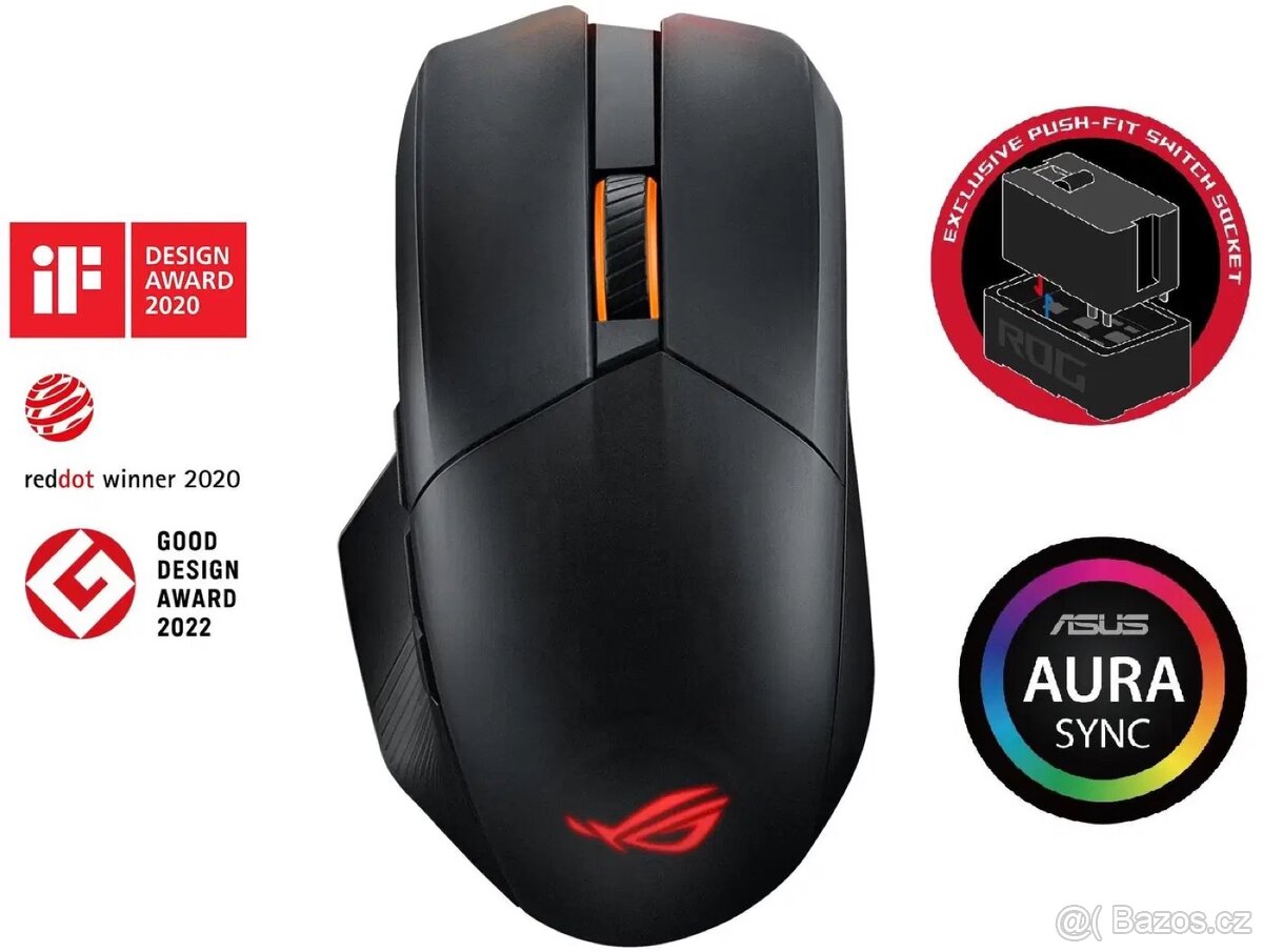 Herní bezdrátová myš Asus Rog chakram X