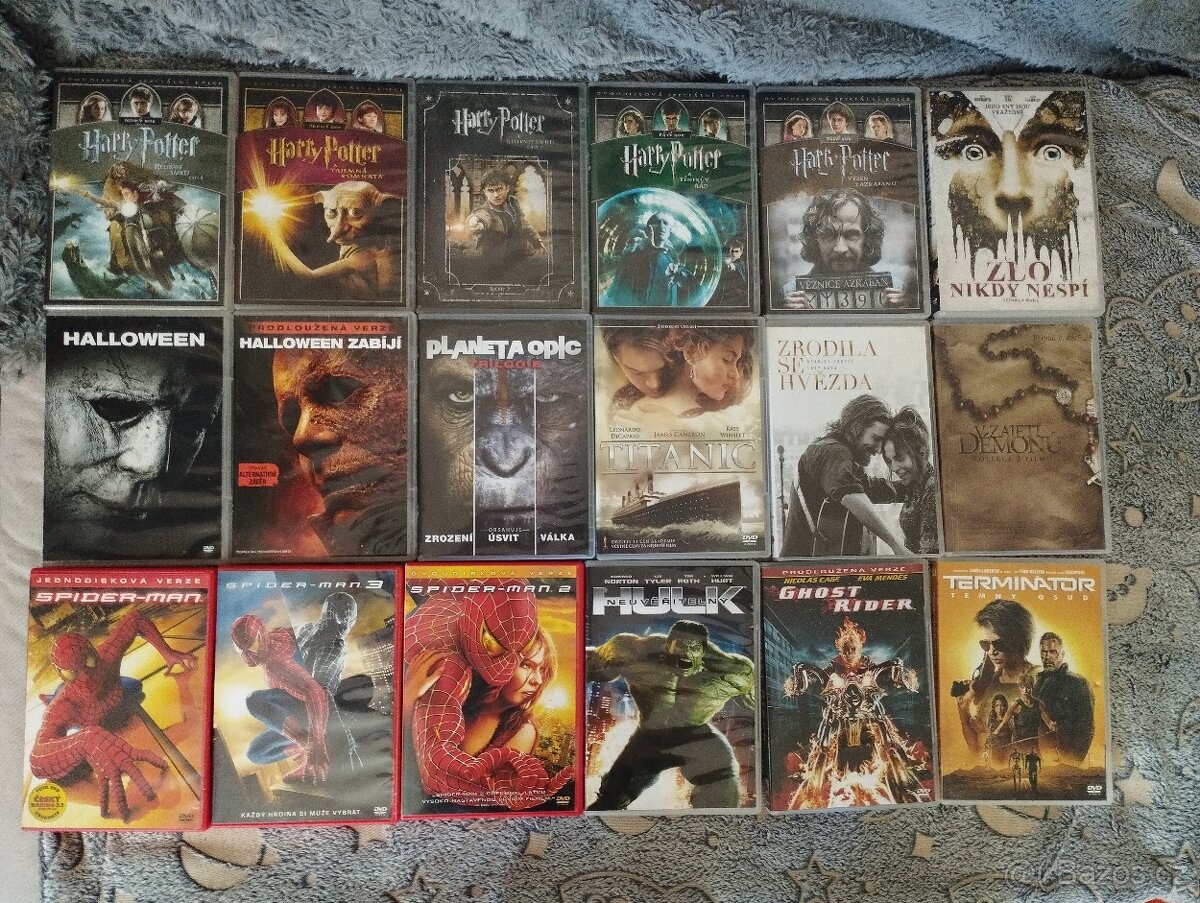 DVD filmy 5 kusů za 200 Kč