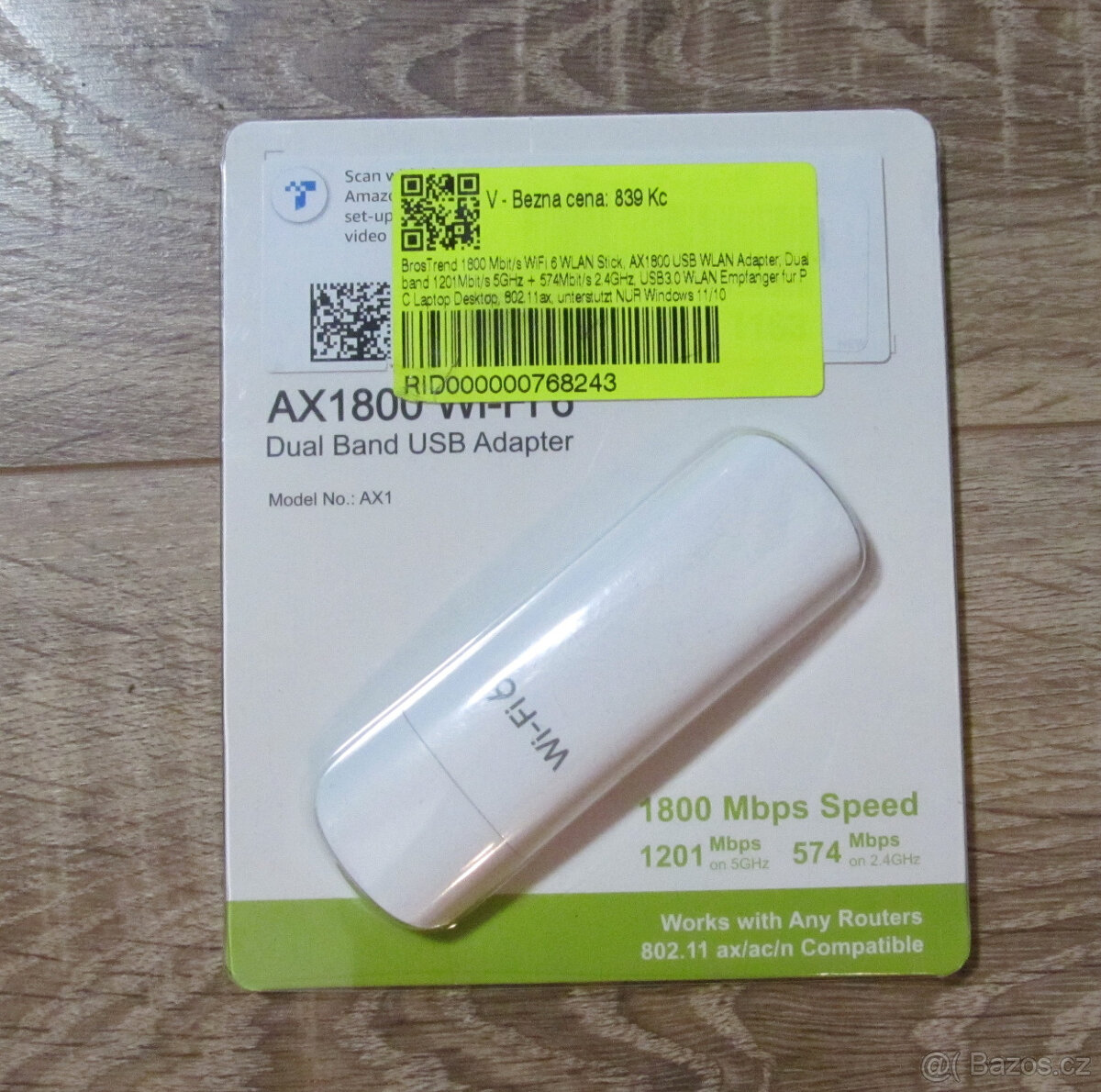 Wi-Fi 6 adapter USB
