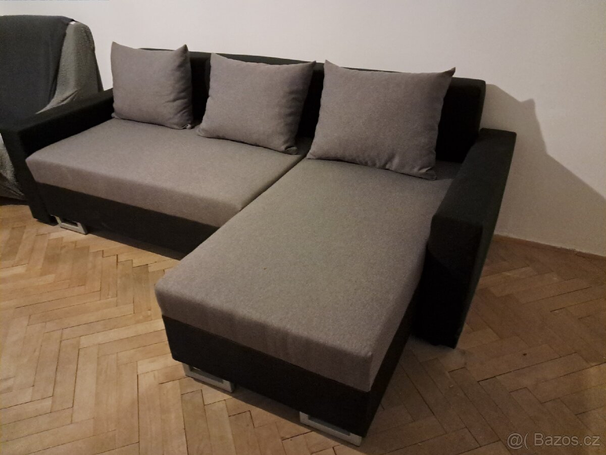Rozkládací rohová sedačka
