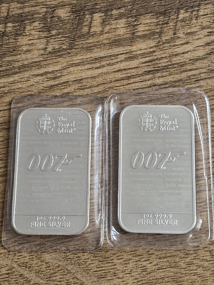 2ks Stříbrný slitek 1oz