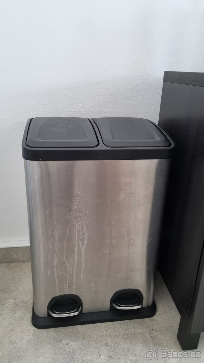 Odpadkový koš na třídění odpadu, 2 x 20 l