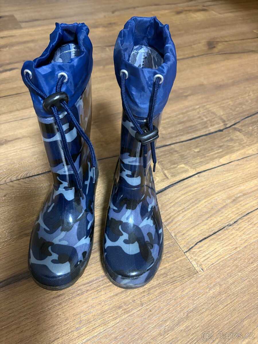 Dětské gumáky, holínky, vel. 34