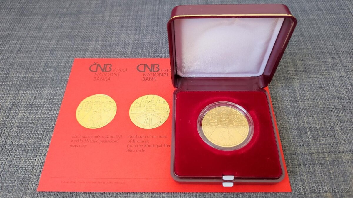 Zlatá mince KROMĚŘÍŽ 2023 BK