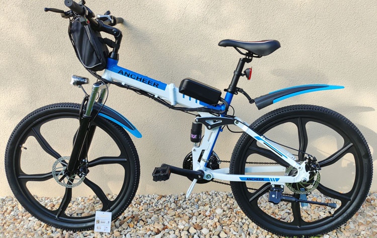 Celoodpružené skládací elektrokolo ANCHEER 250W ALU rám