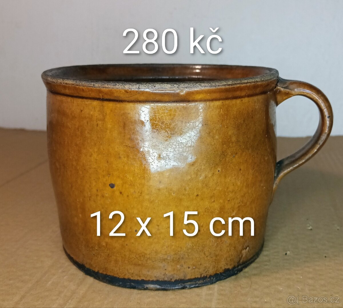 Starý krásný kameninový krajáč TOP stav