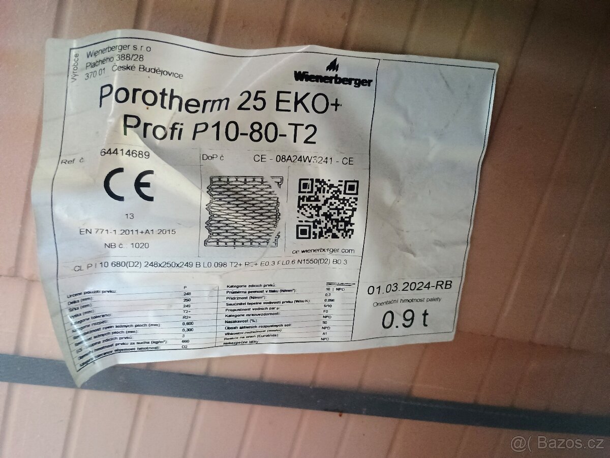 Cihly Porotherm 25