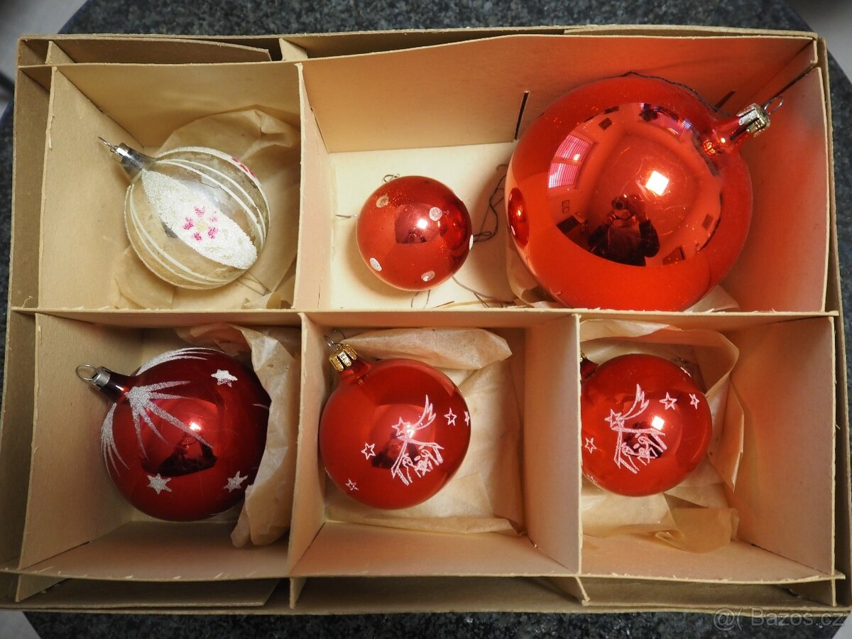 Retro vánoční ozdoby - 60. léta 20. století