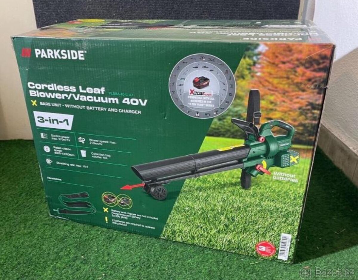 Aku vysavač / foukač listí Parkside