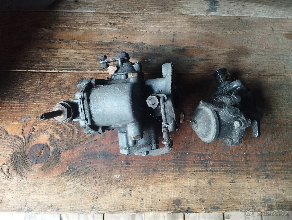 Benzínová pumpa + karburator