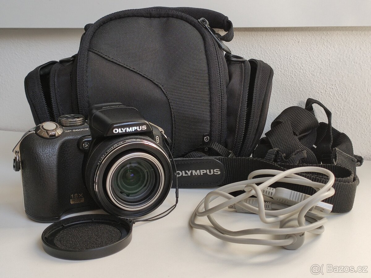 PRODÁNO-Olympus SP-560UZ+brašna,příšlušenství a 2GB xD karta