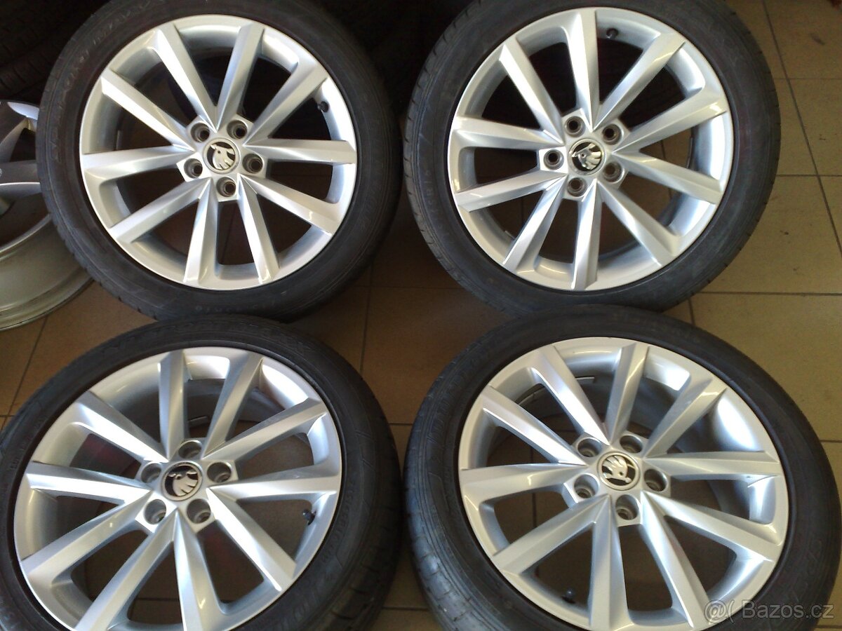 alu kola 5x100 r16 original škoda 215/45r16