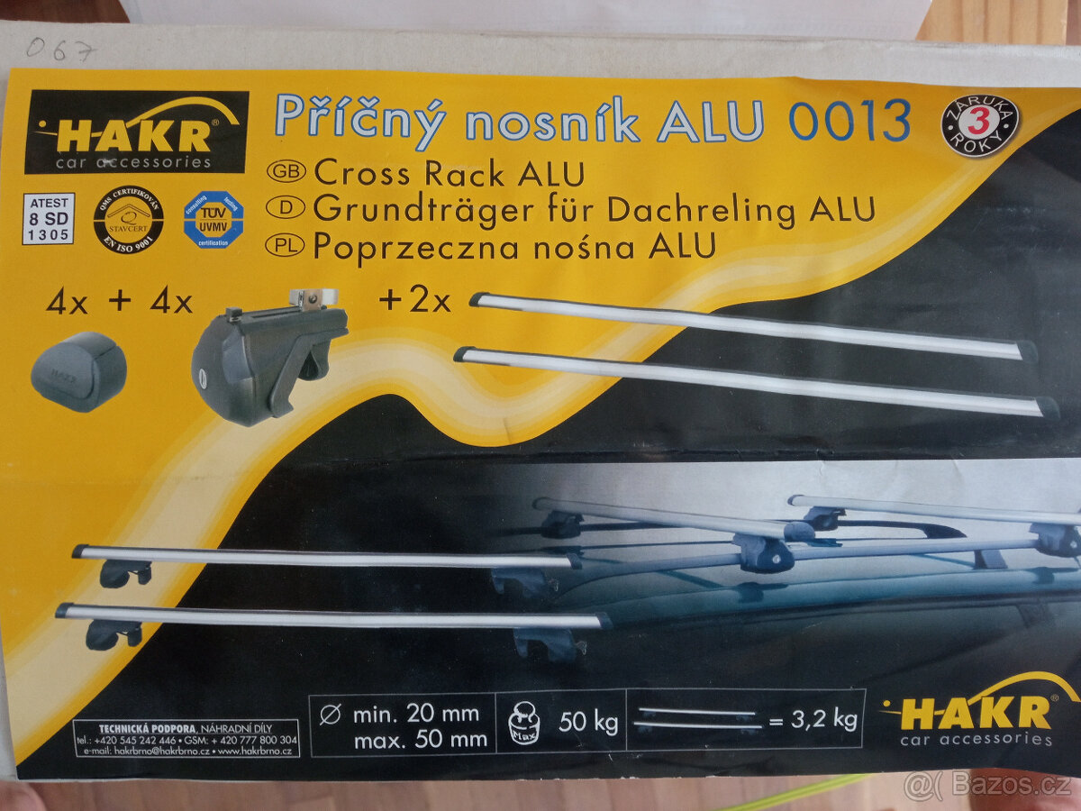 Příčníky nosiče na podélníky hagusy 120cm
