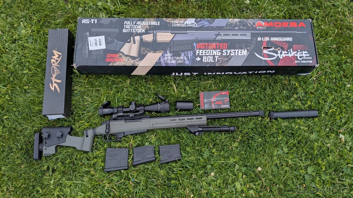 Airsoft  sniper amoeba T1 - komplet