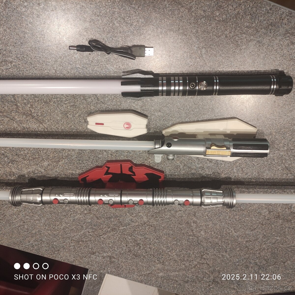 Star wars Darth Maul lightsaber světelný meč lampa