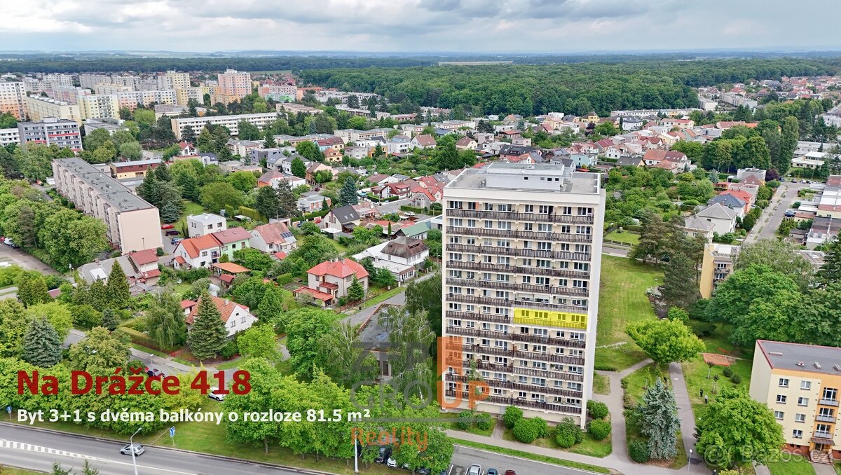 Prodej prosvětleného bytu 3+1 o rozloze 82 m2 s dvěma lodžie