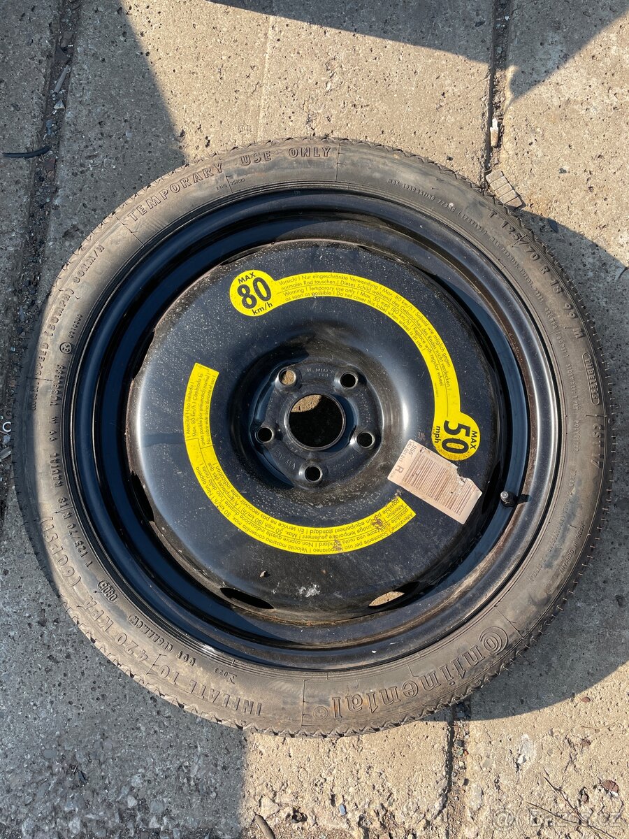 Dojezdové kolo , rezerva 5x112 r18