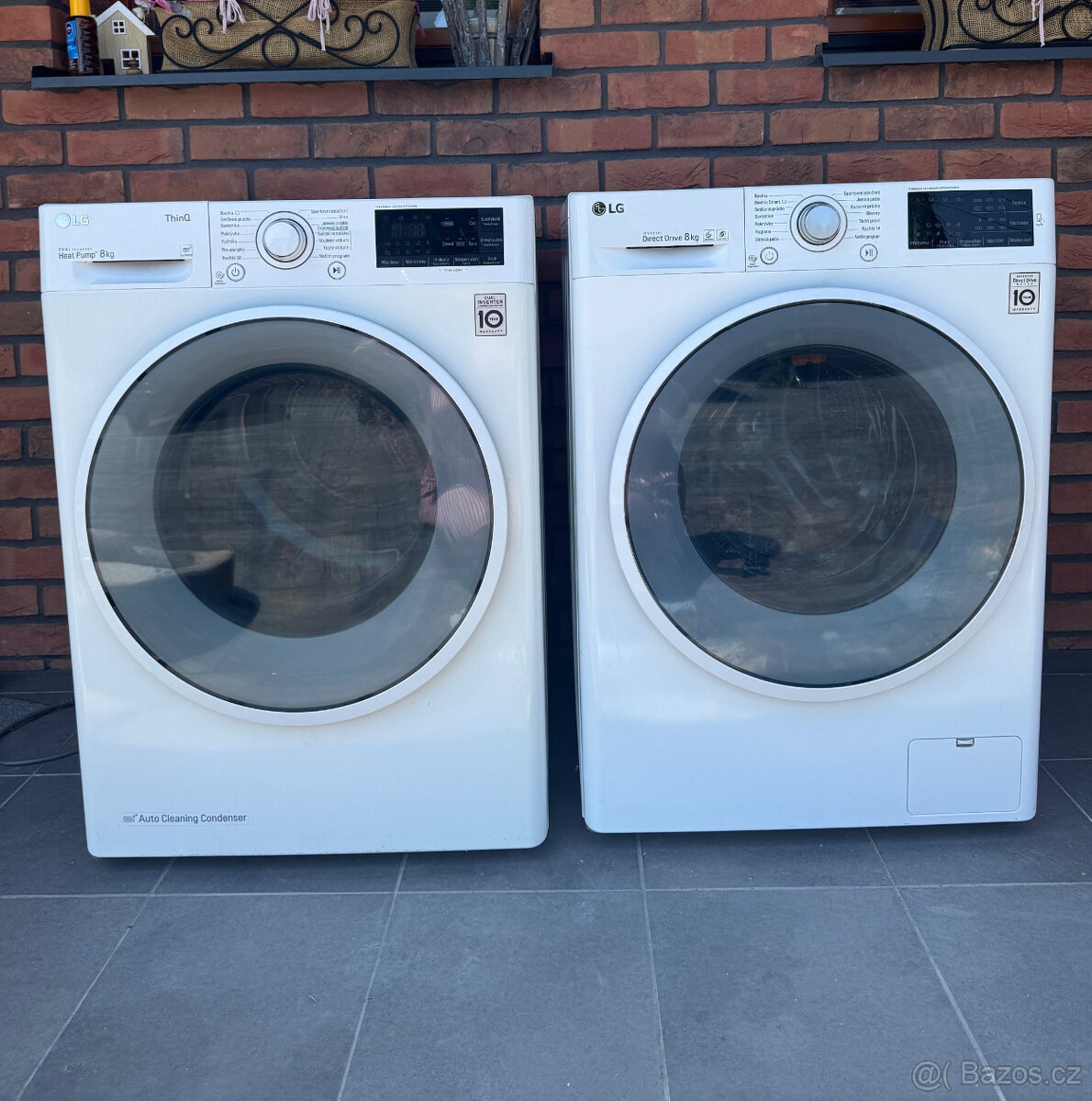 LG pračka 8kg + LG sušička 8kg