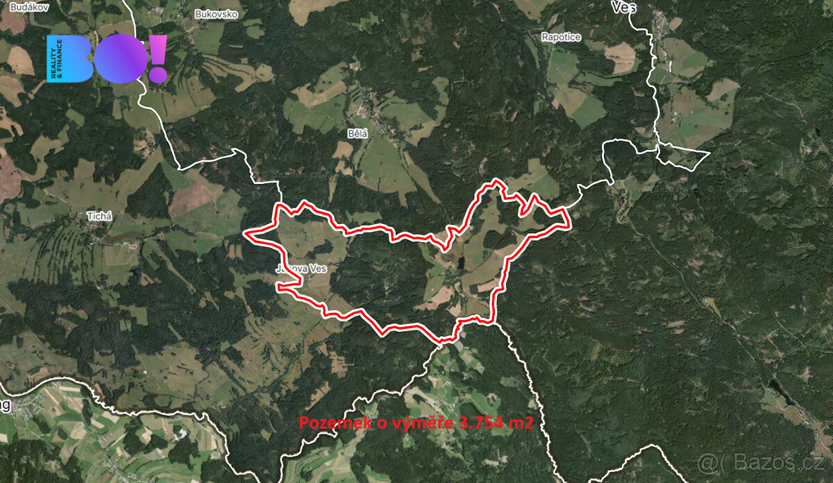 Prodej louky, 3754 m², Janova Ves