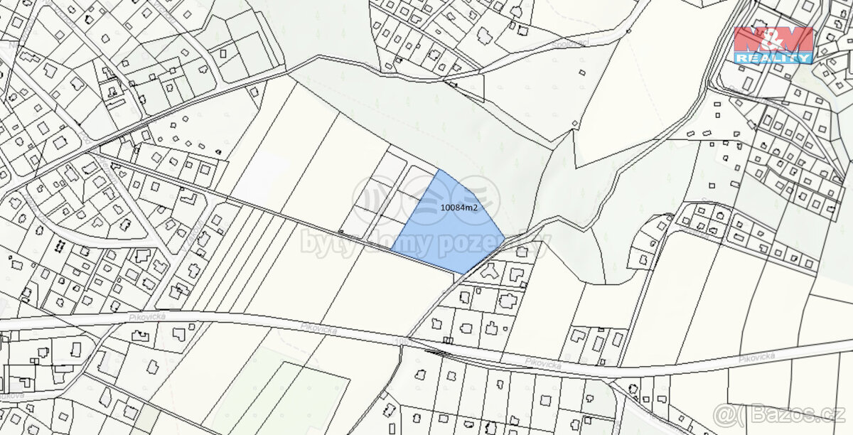 Prodej stavebního pozemku, 10084 m², Hradištko pod Medníkem