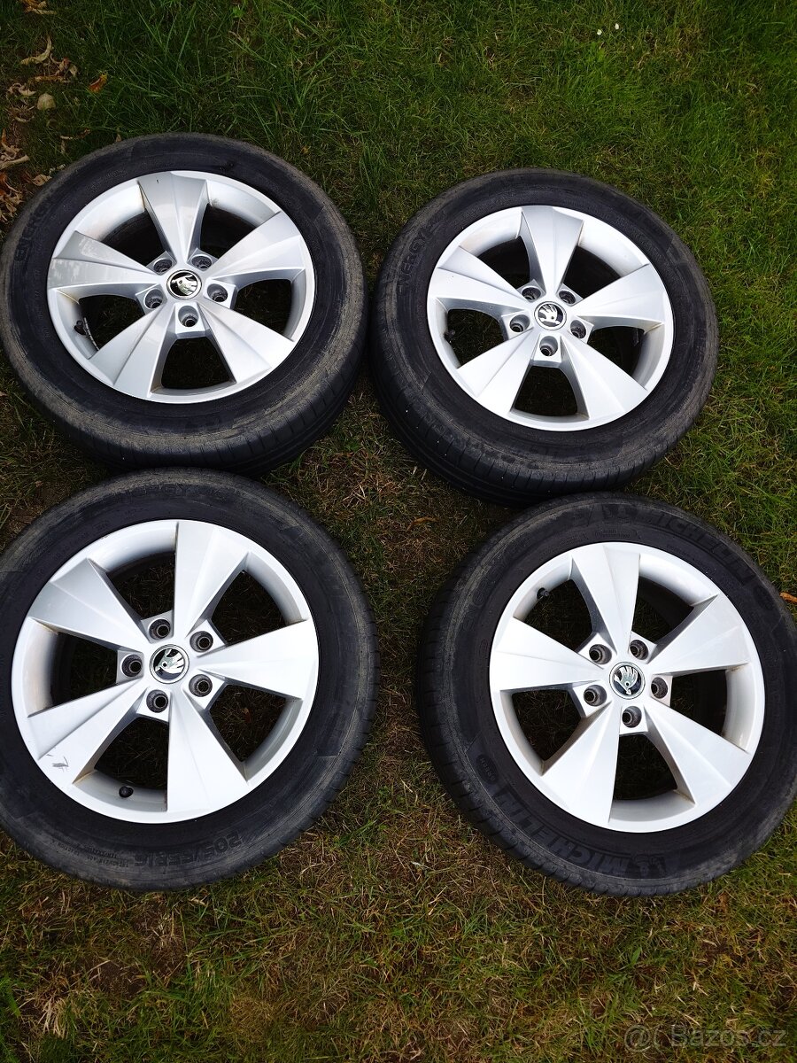ALU sada Škoda - Michelin Energy Saver  - 205/55 R16