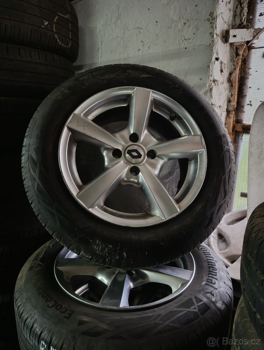 Letni sada alu 4x100 185/65 R15 Continental