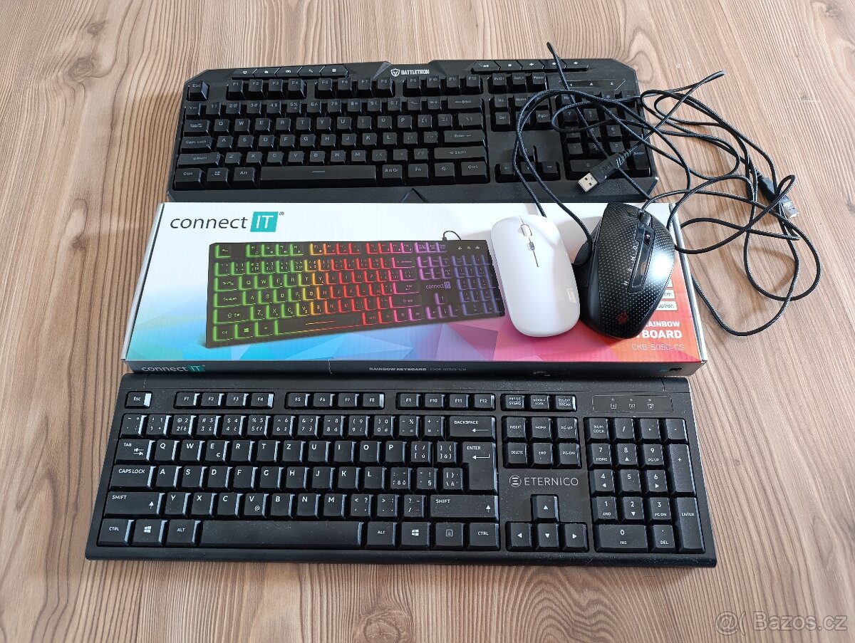Prodám klávesnice a myš