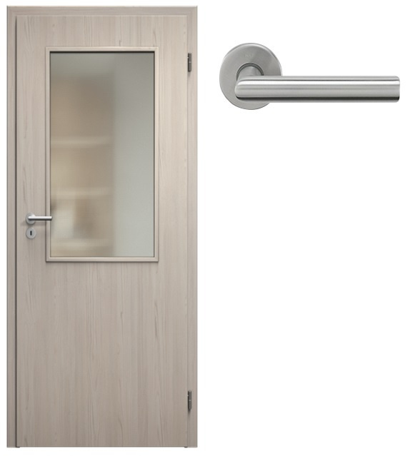 dveře interiérové prosklené + zárubeň