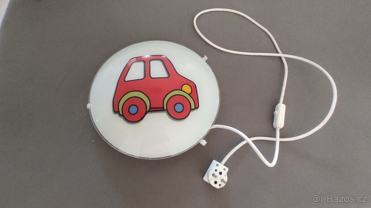 Dětské nástěnné světlo auto