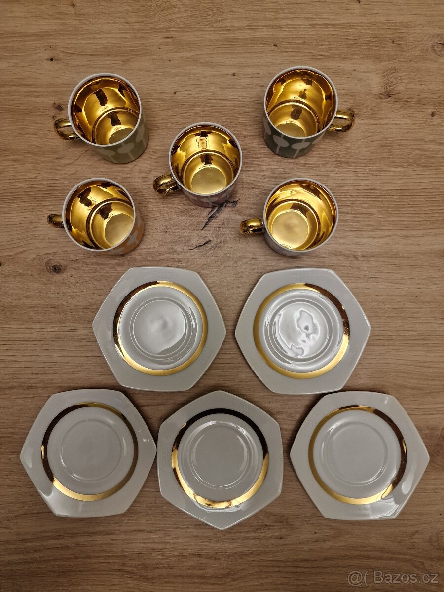 RETRO IKONA: Nekompletní moka servis SOPHIA od J. Ježka, r.