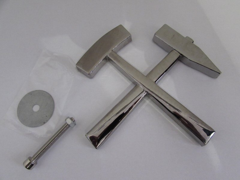 Znak hornické kladívka na auto zadní nebo přední aj. - nové