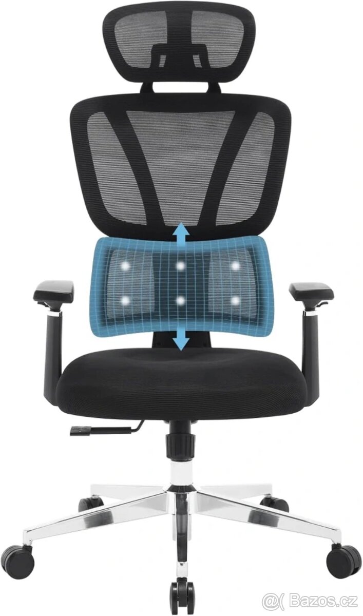 Kancelářská židle WOLTU, ergonomická otočná židle