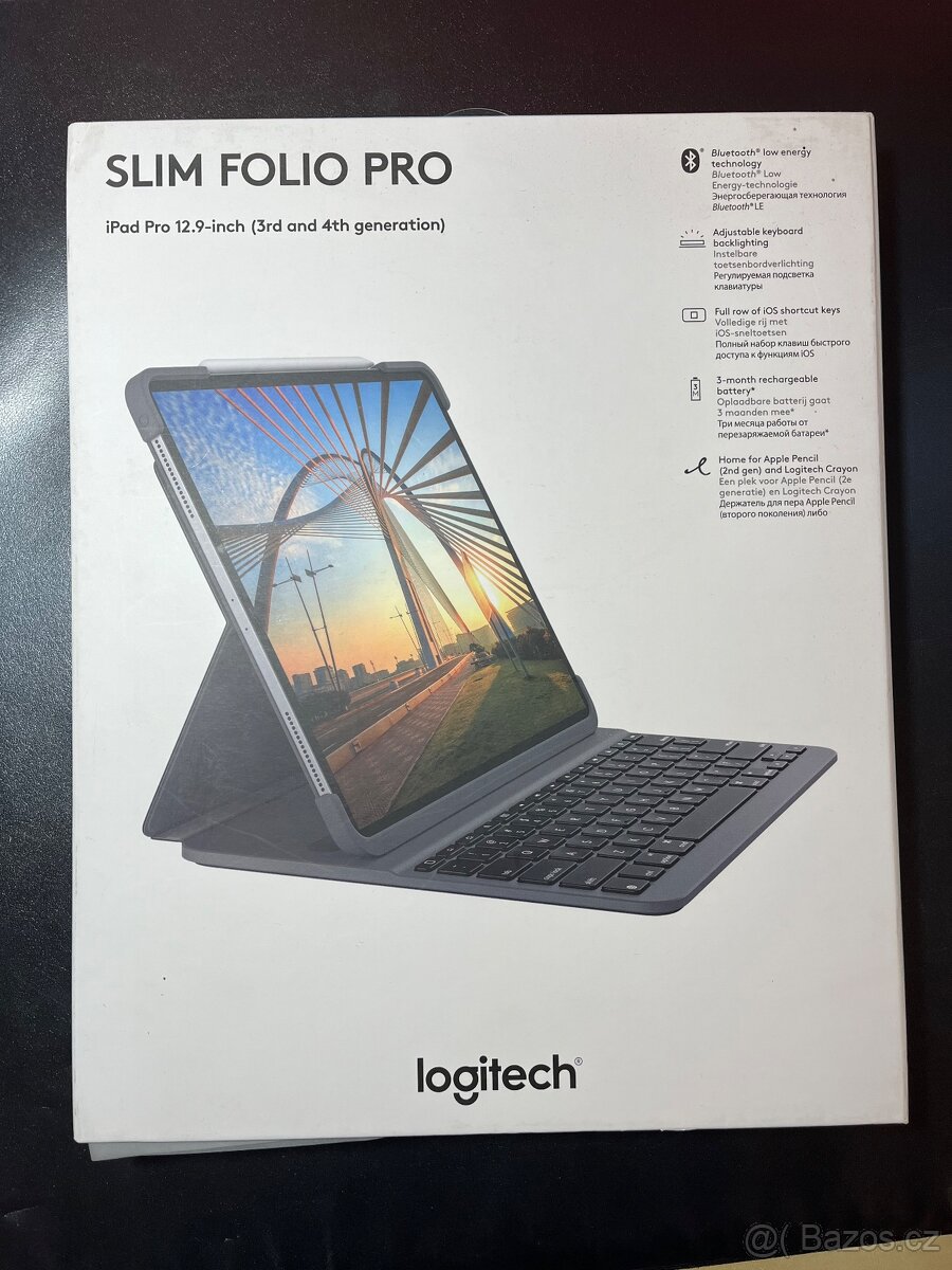 Logitech Slim Folio Pro pouzdro s klávesnicí pro iPad Pro